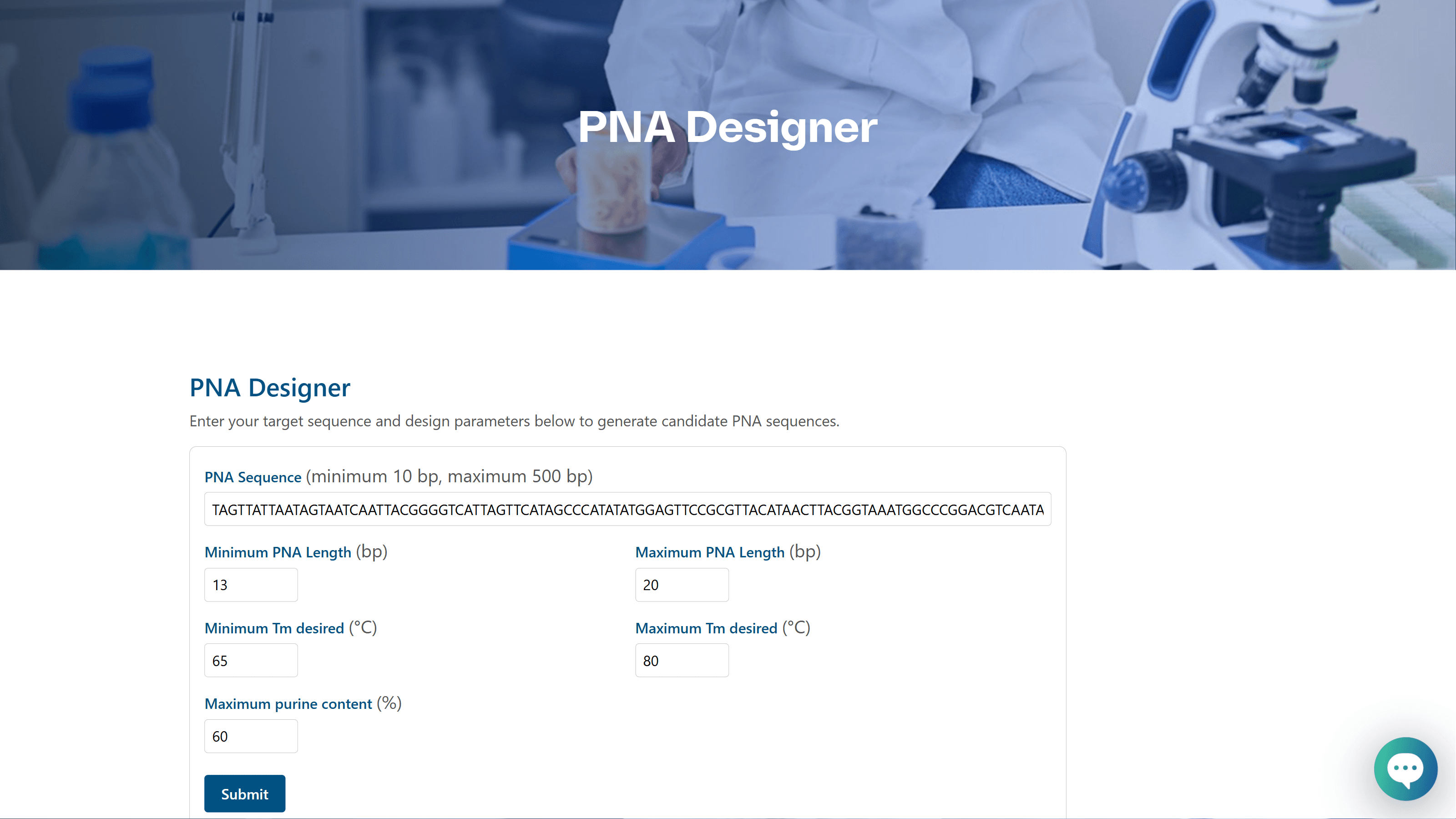 PNA Designer Tool